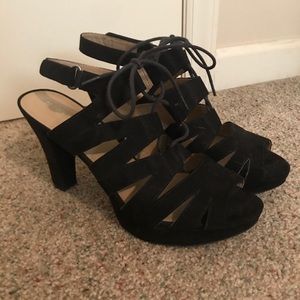 Naturalizer Black Suede Heels